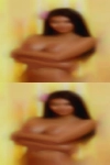 Naked woman with dreads
