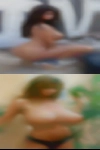 Ebony woman shower